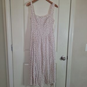Caroline Constas Ivory Dress with Scarlett Floral Design Size Small